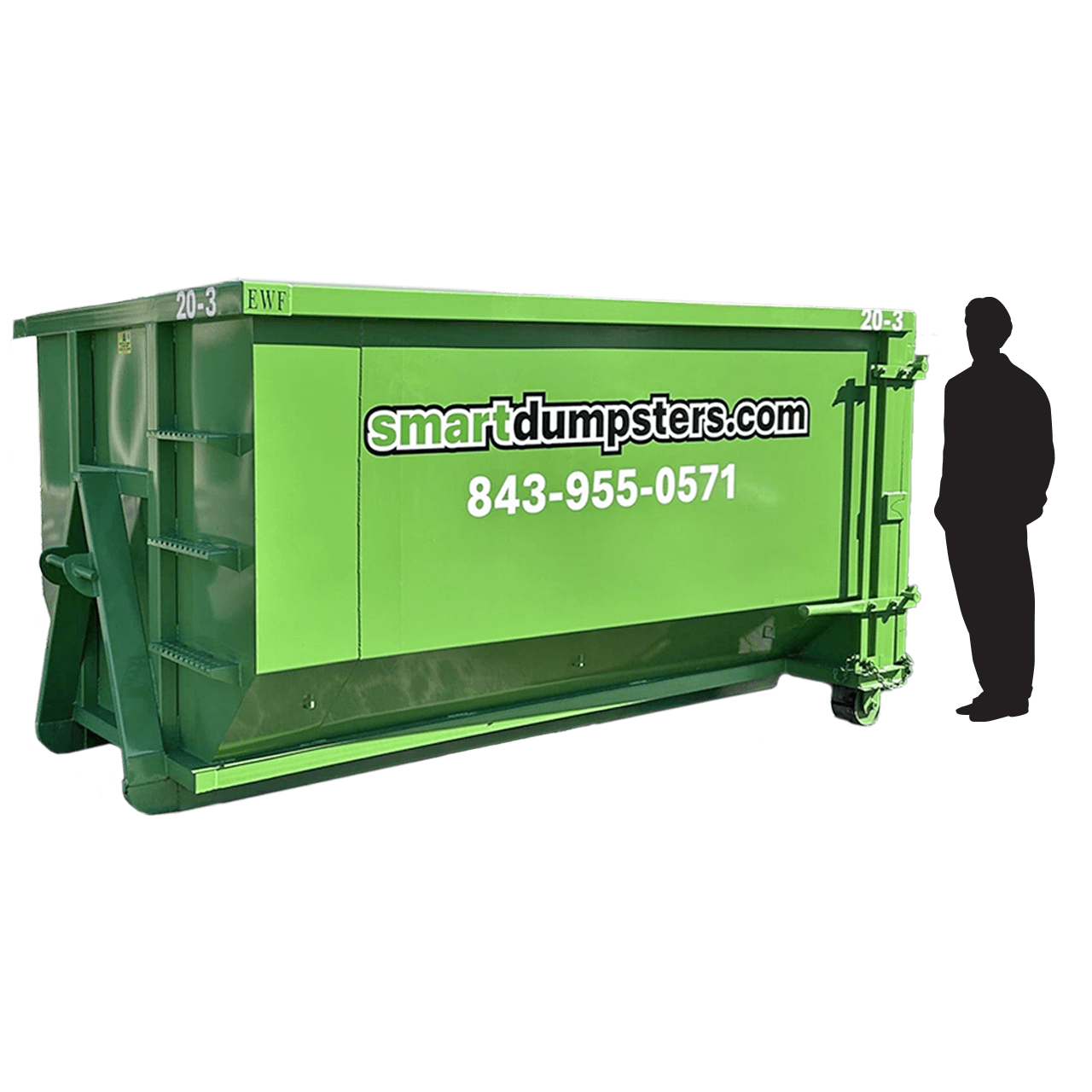 20 Yard Dumpster cutout 20 Yard Dumpster cutout