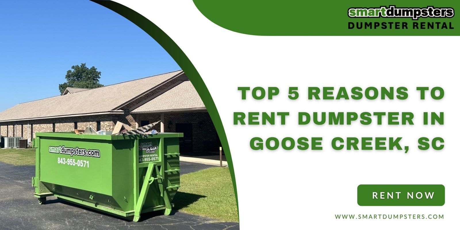rent dumpster in Goose Creek | Smart Dumpsters