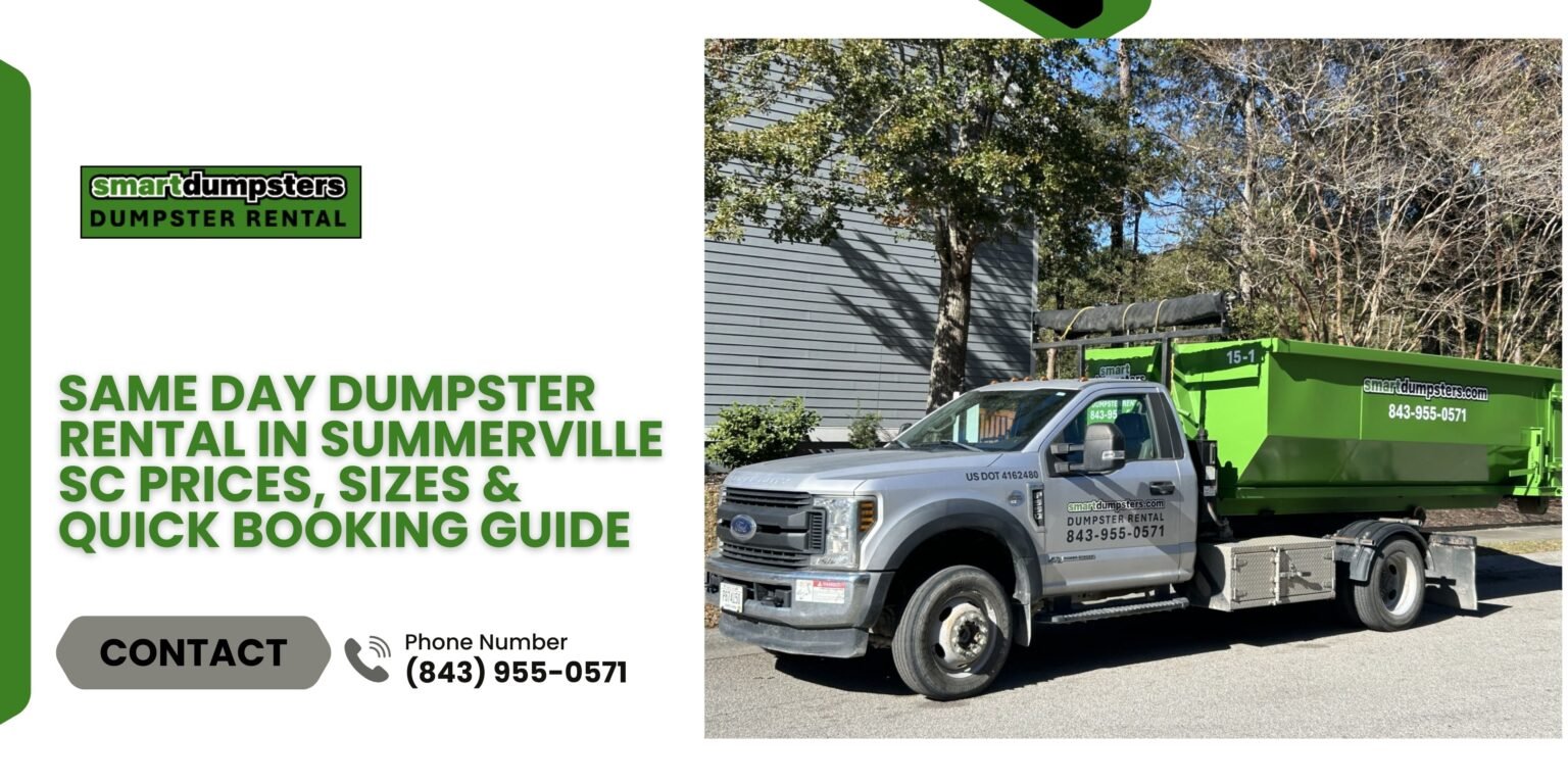same day dumpster Summerville SC | Smart Dumpsters